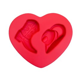 Molde de Silicone Bota e Chapeu - Faby Rodrigues