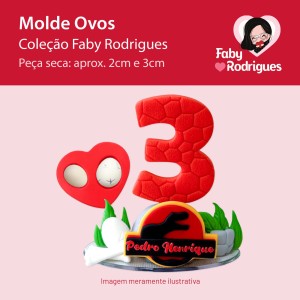 Molde de Silicone Ovos - Faby Rodrigues