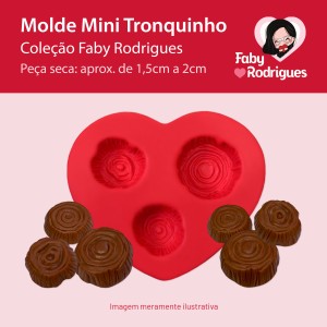 Molde de Silicone Mini Tronquinho - Faby Rodrigues