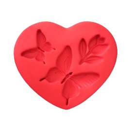 Molde de Silicone Borboletas e Tulipa - Faby Rodrigues