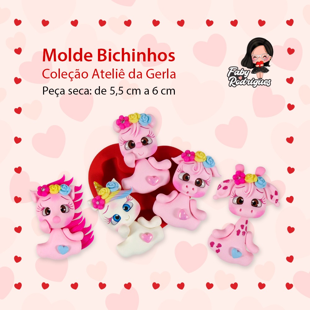 Molde de Silicone Bichinhos - Gerla