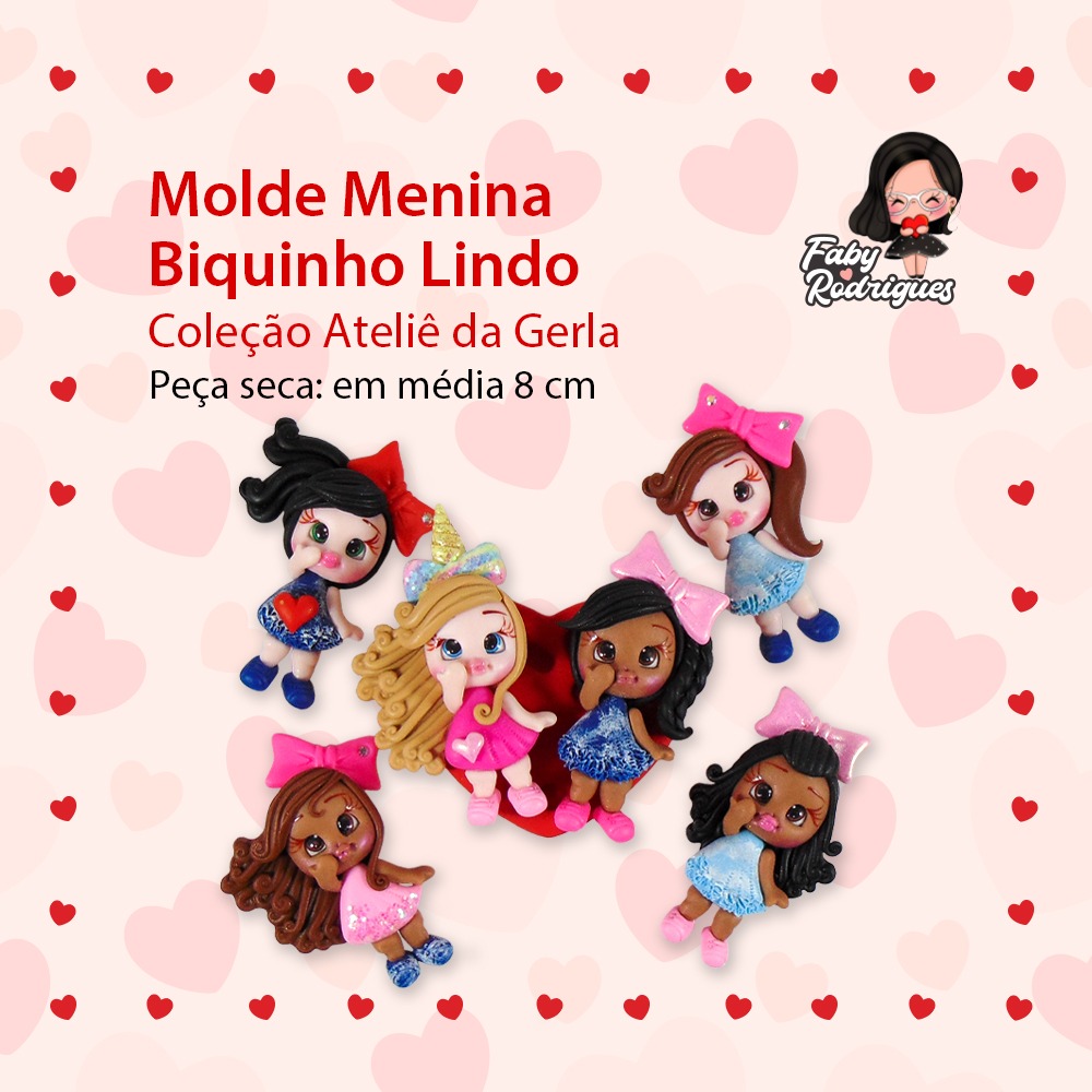 Molde Menina Biquinho Lindo