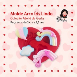 Molde de Silicone Arco Íris Lindo - Gerla