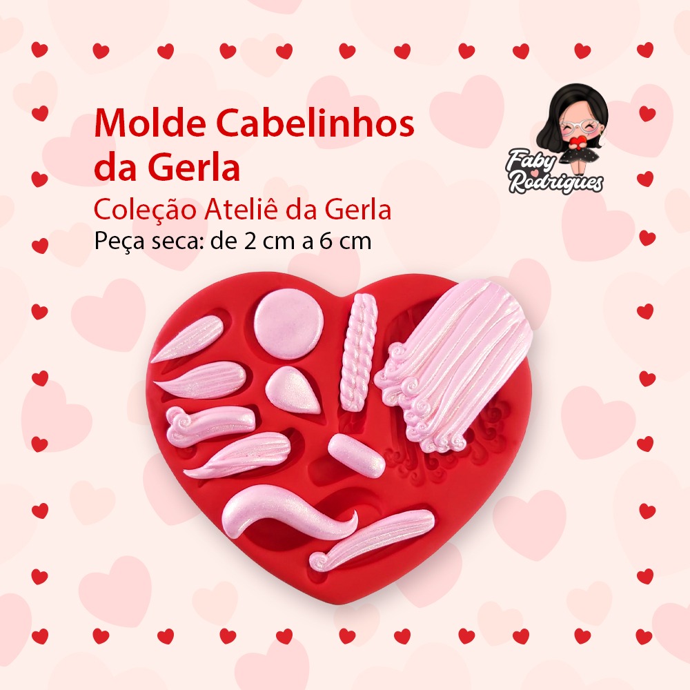 Molde de Silicone Cabelinho Da Gerla - Gerla