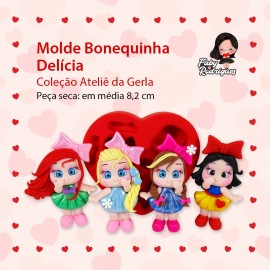 Molde de Silicone Bonequinha Delicia - Gerla