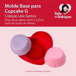 Molde de silicone Base Para Cupcake - Léia Santos