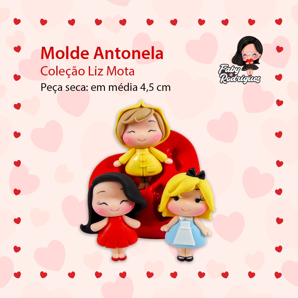 Molde de Silicone Antonela - Liz Mota