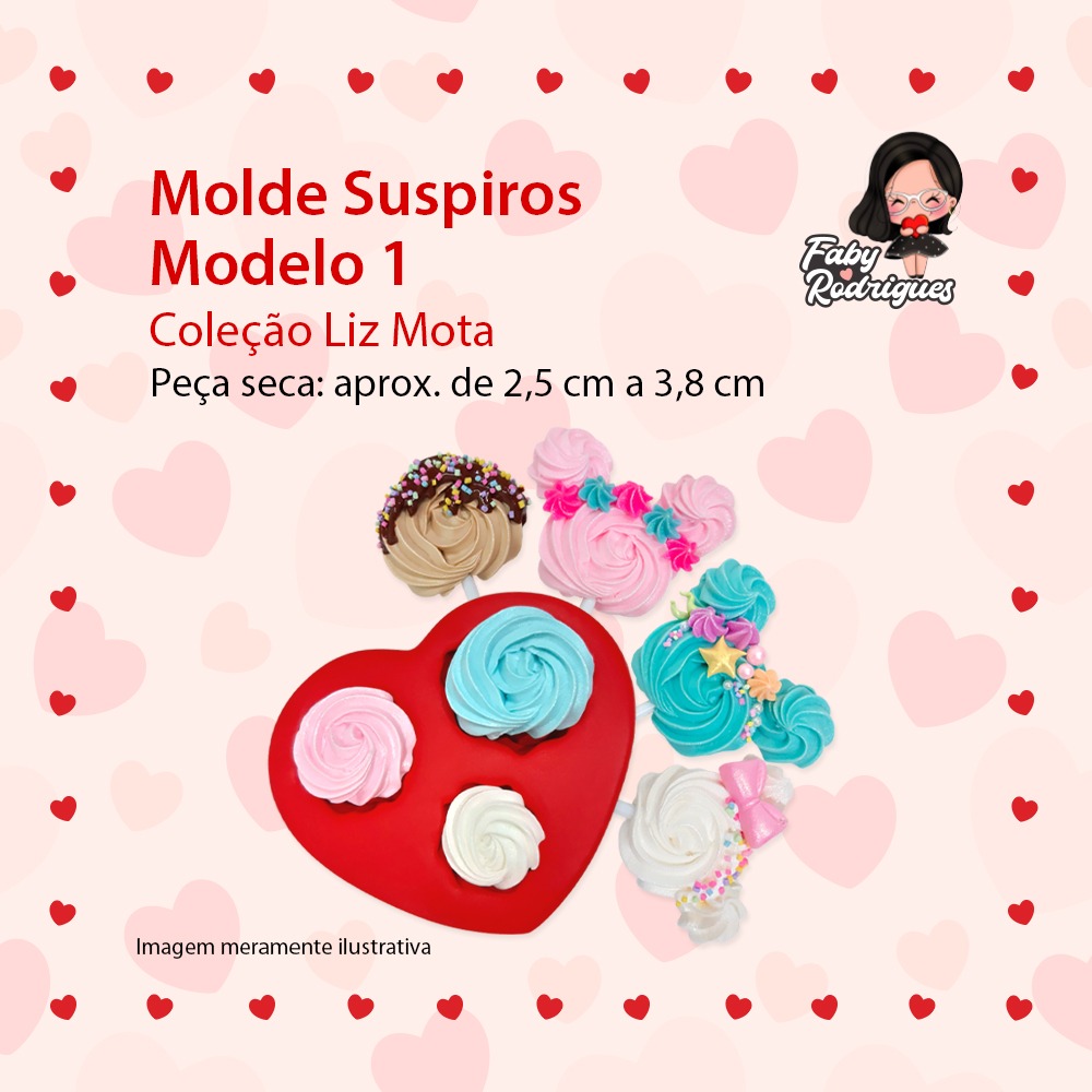 Molde De Silicone Suspiros Modelo 1