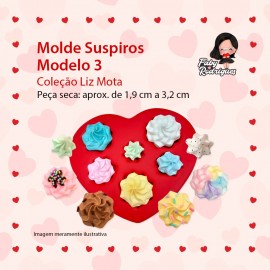 Molde De Silicone Suspiros Modelo 3