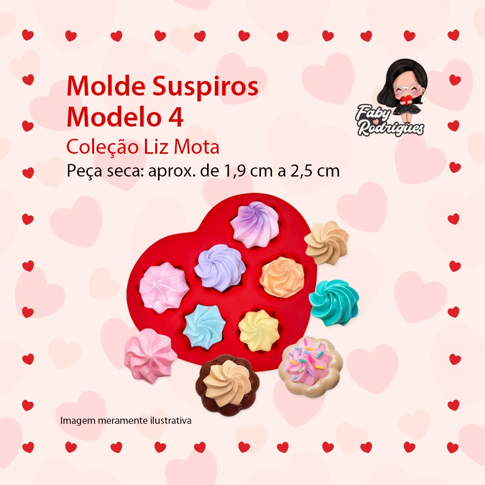 Molde De Silicone Suspiros Modelo 4