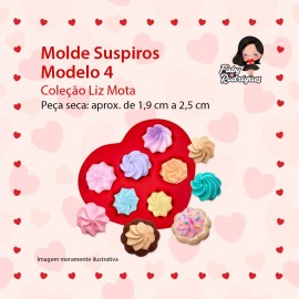 Molde De Silicone Suspiros Modelo 4