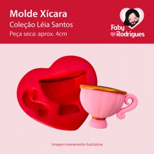 Molde de silicone Xicara - Léia Santos