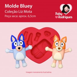 Molde de Silicone Bluey - Liz Mota