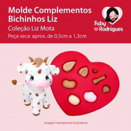 Molde de Silicone Complementos Bichinhos Liz - Liz Mota