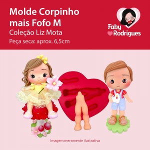 Molde de Silicone Corpinho mais Fofo M - Liz Mota