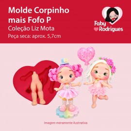 Molde de Silicone Corpinho mais Fofo P - Liz Mota