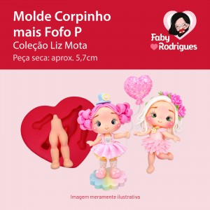 Molde de Silicone Corpinho mais Fofo P - Liz Mota