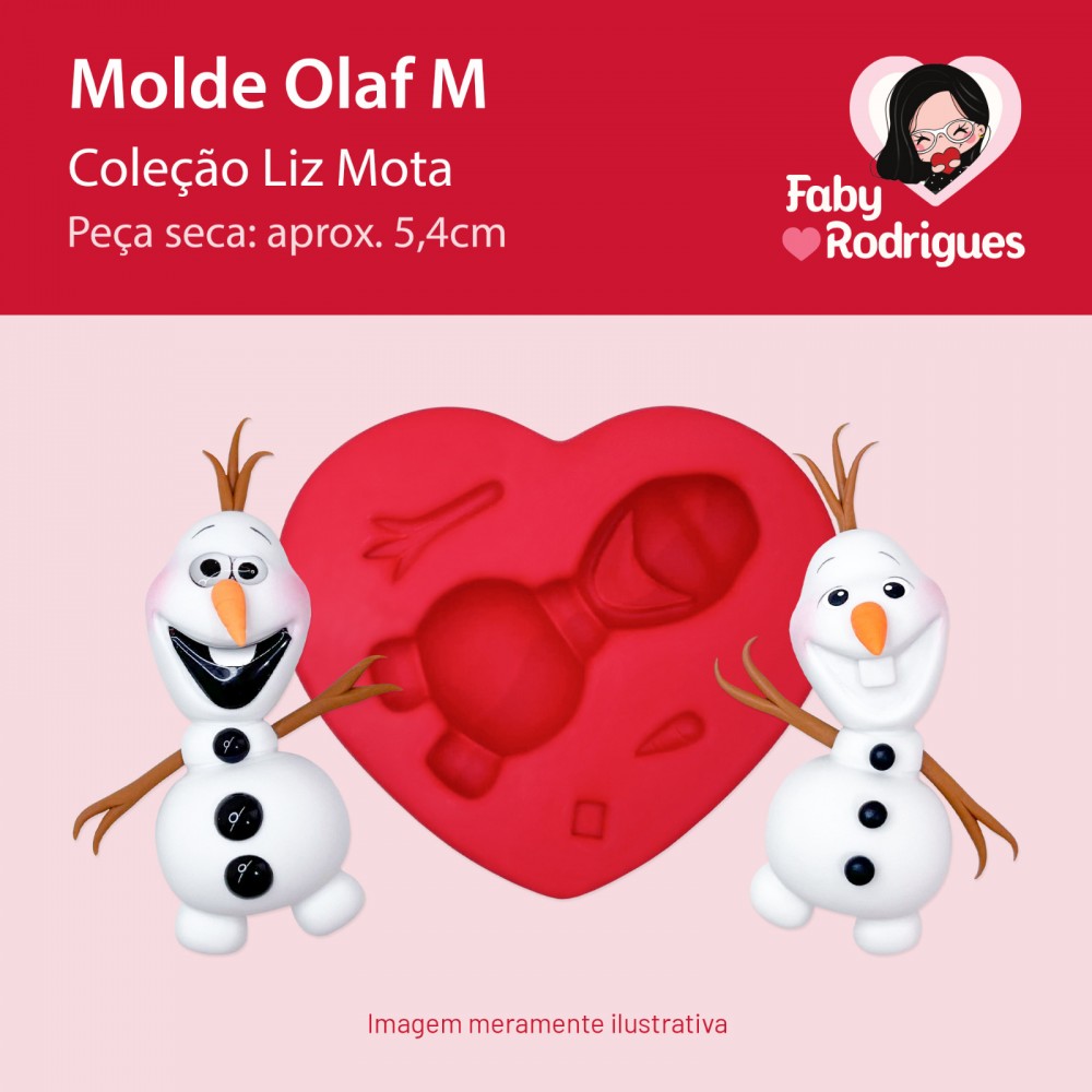 Molde de Silicone Olaf M - Liz Mota