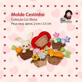 Molde de Silicone Cestinho - Liz Mota