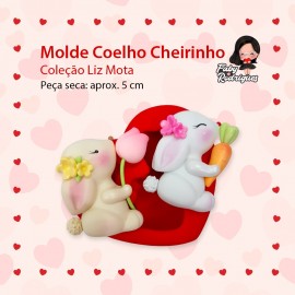 Molde de Silicone Coelho Cheirinho - Liz Mota