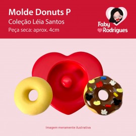 Molde de silicone Donuts P - Léia Santos