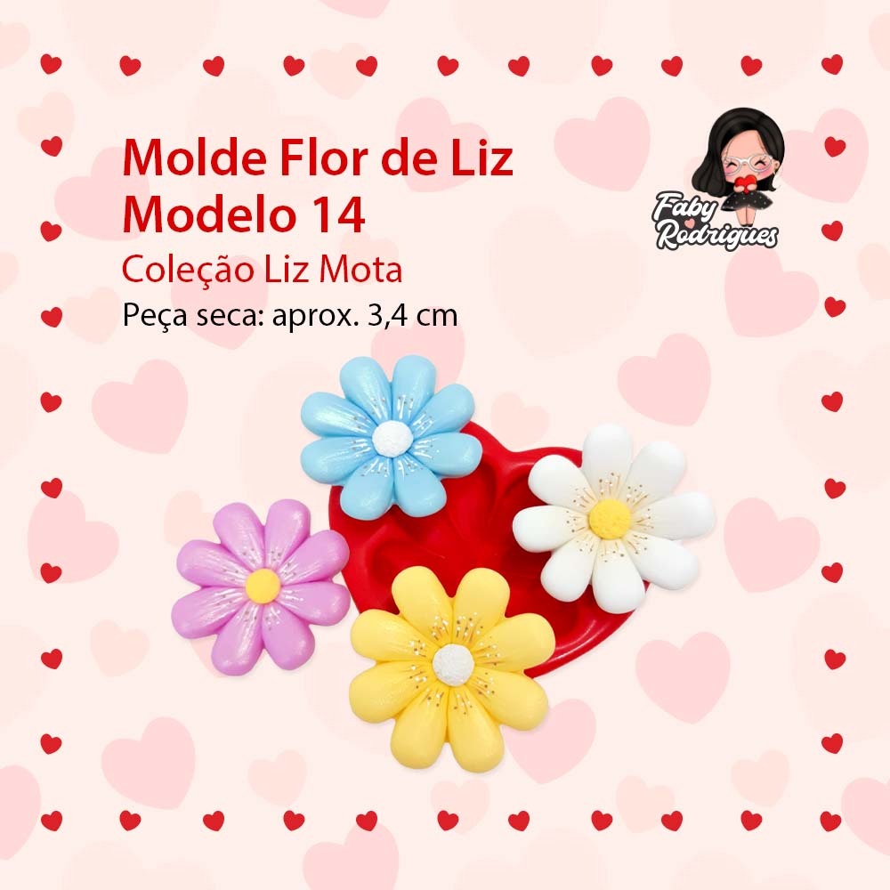 Molde Flor De Liz Modelo 14