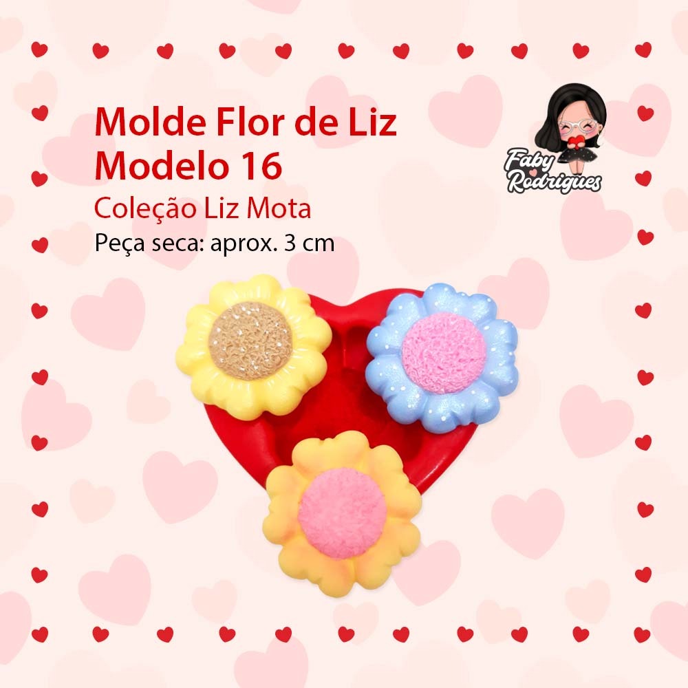 Molde Flor De Liz Modelo 16