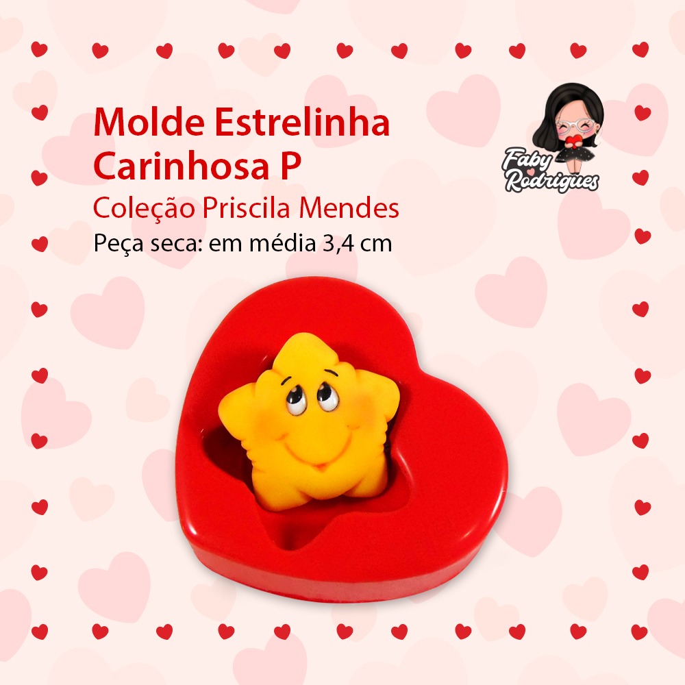 Molde Estrela Carinhosa P