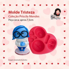 Molde De Silicone Tristeza - Priscila Mendes