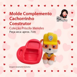 Molde De Silicone Complemento Cachorrinho Construtor - Priscila Mendes