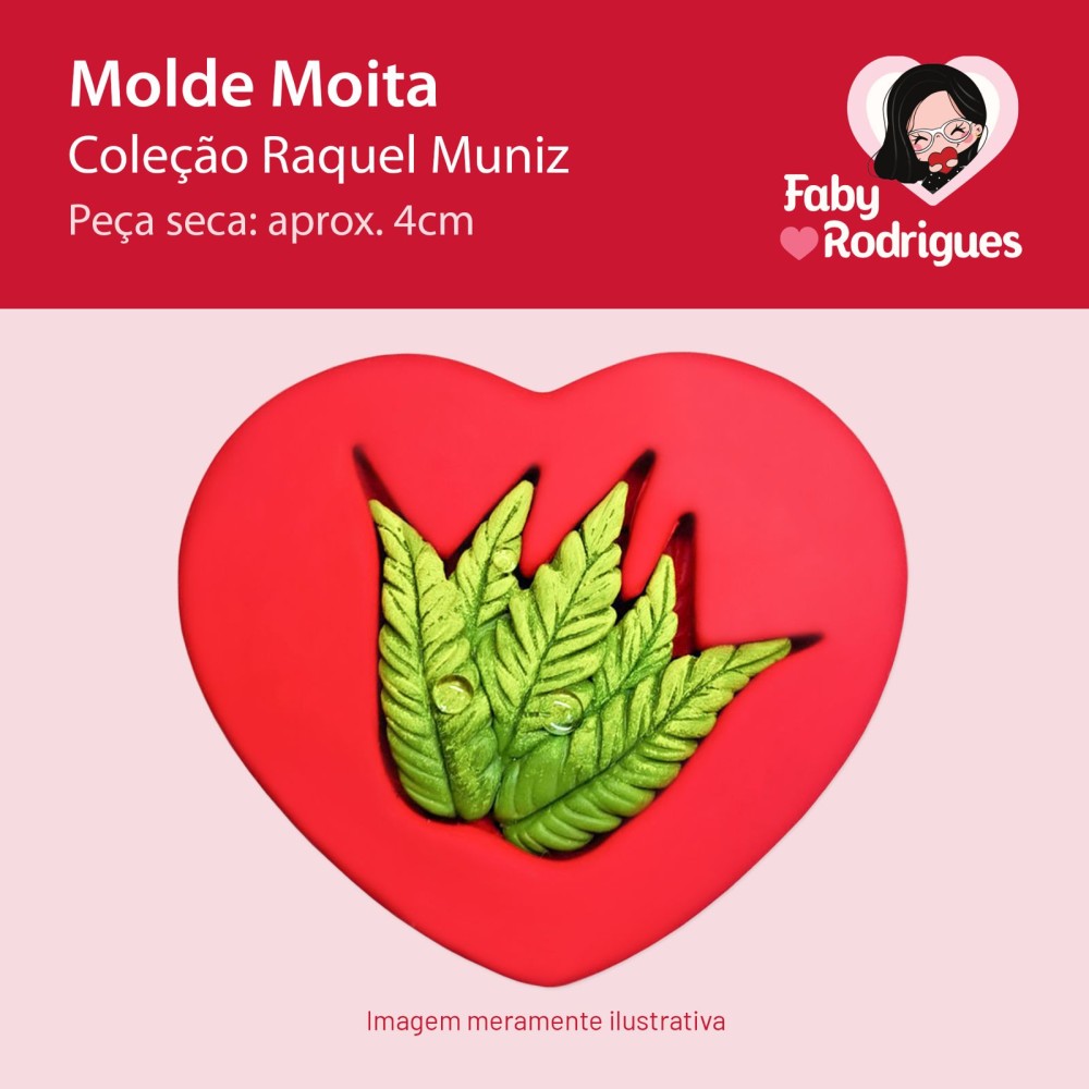 Molde de Silicone Moita - Raquel Muniz