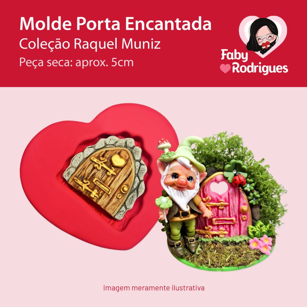 Molde de Silicone Porta Encantada - Raquel Muniz