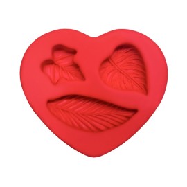 Molde de Silicone Trio de Folhas - Raquel Muniz