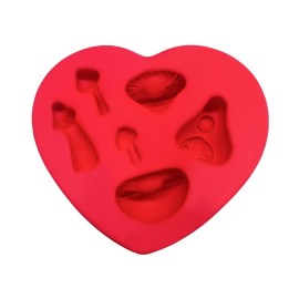 Molde de Silicone Cogumelos Cute Encantado - Raquel Muniz