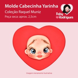 Molde de Silicone Cabecinha Yarinha - Raquel Muniz