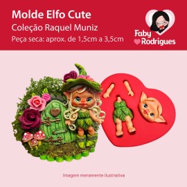 Molde de Silicone Elfo Cute - Raquel Muniz
