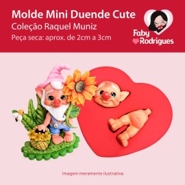 Molde de Silicone Mini Duende Cute - Raquel Muniz