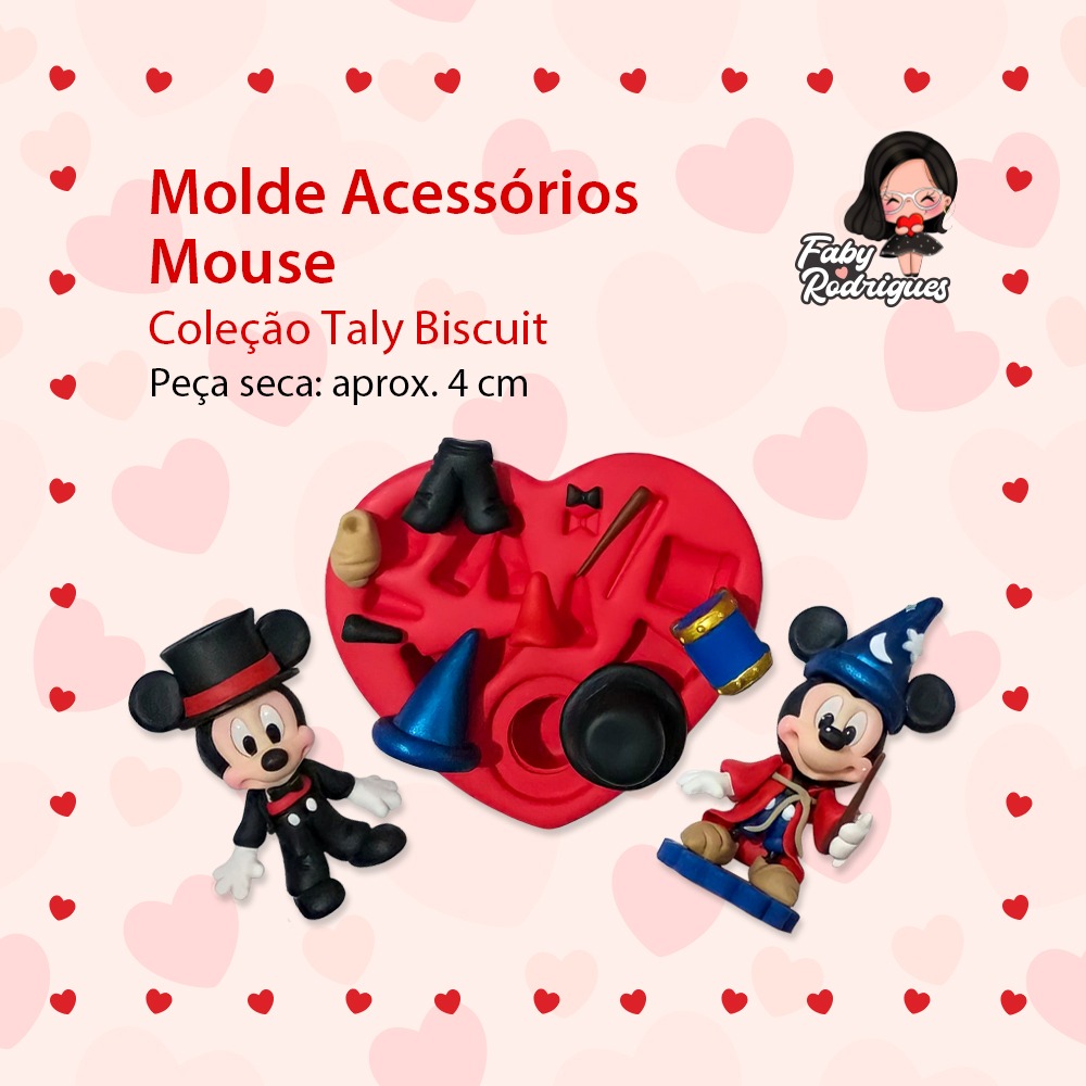 Molde de Silicone Acessórios Mouse - Talita