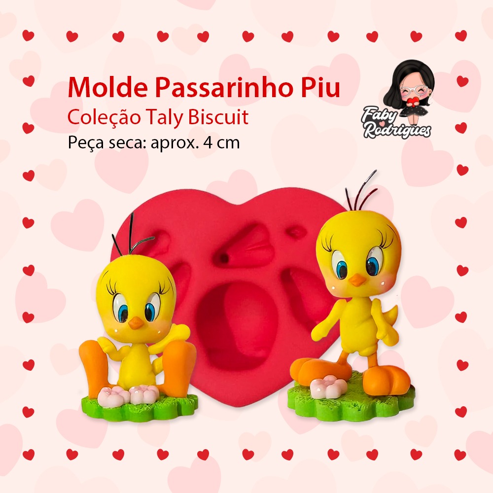 Molde Passarinho Piu