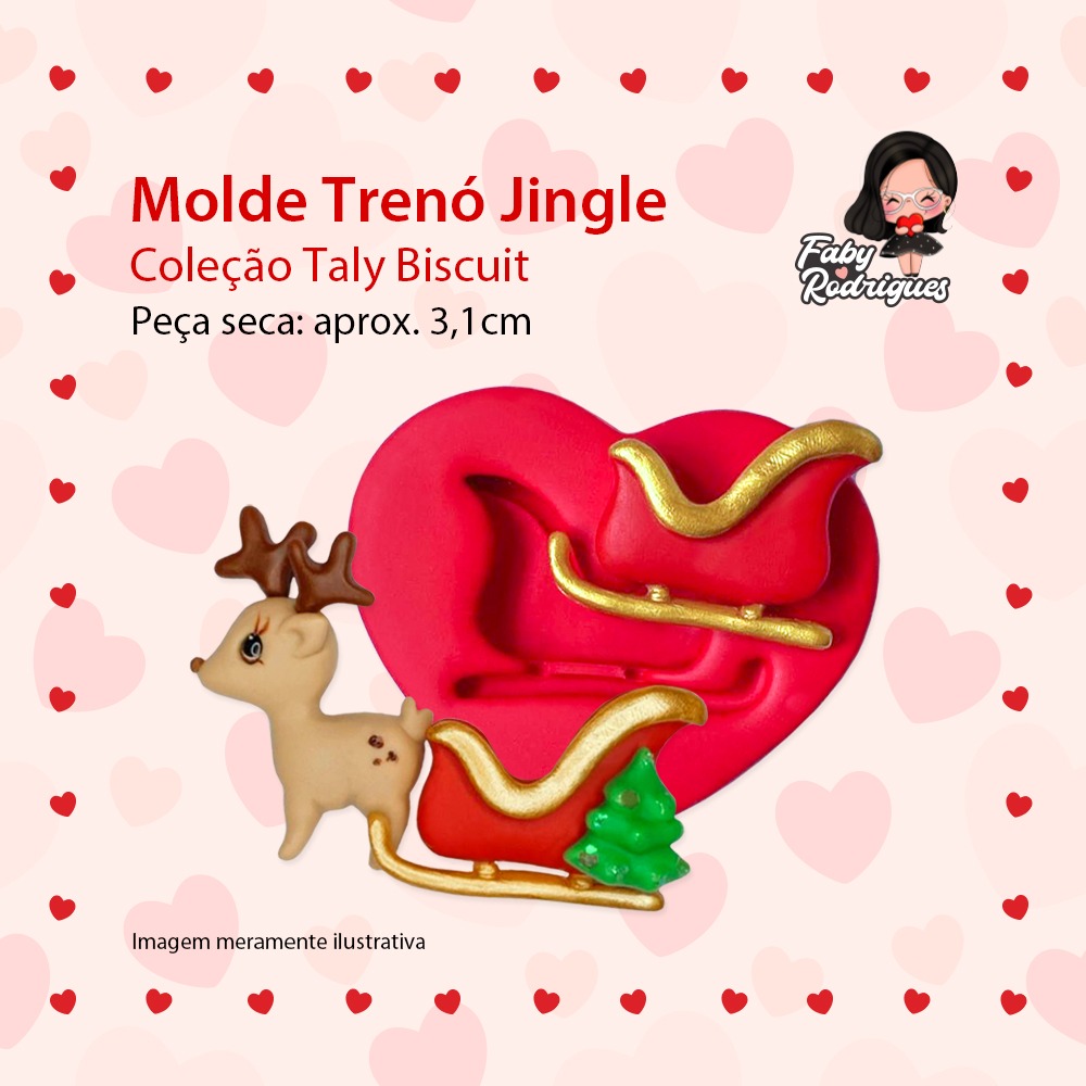 Molde De Silicone Trenó Jingle  - Talita